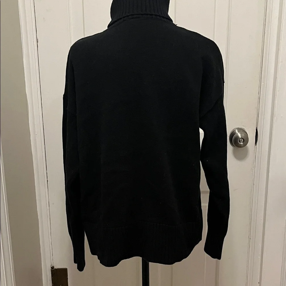 GAP Heavy Black Turtleneck Sweater - Picture 4 of 6